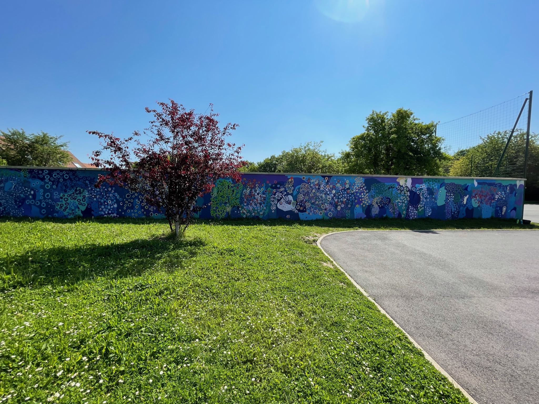 Mur Mur - Fresque - expérience performative -Ecole La Fontaine Bleue - 2021 -1