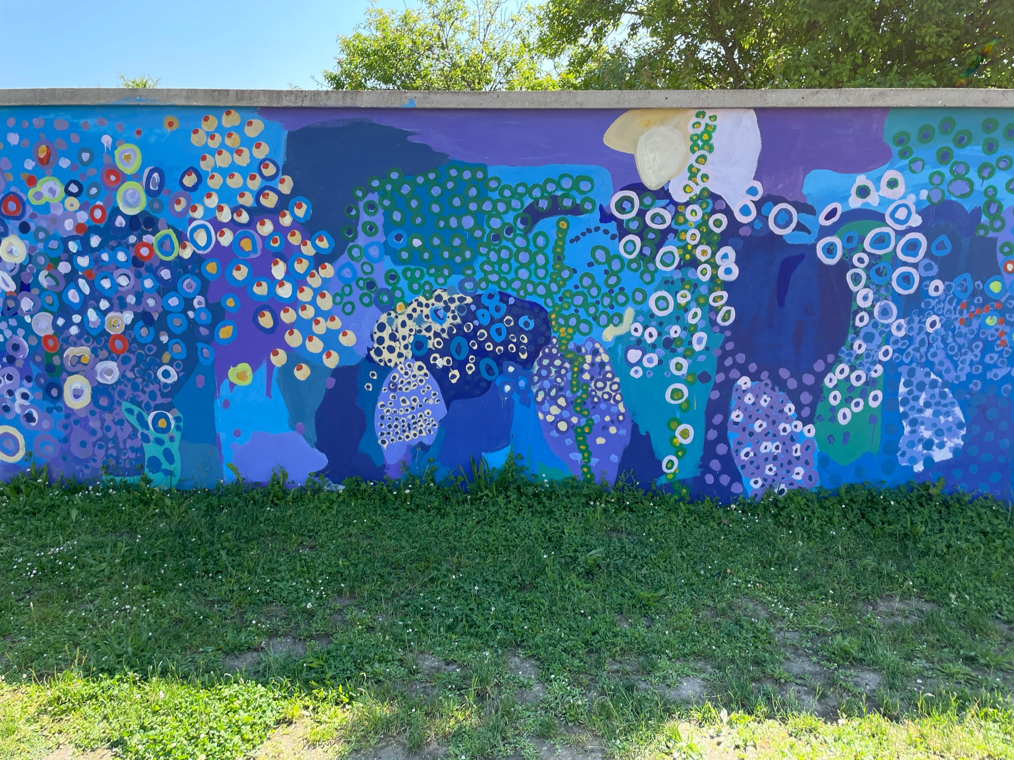 Mur Mur - Fresque - expérience performative -Ecole La Fontaine Bleue - 2021 -11