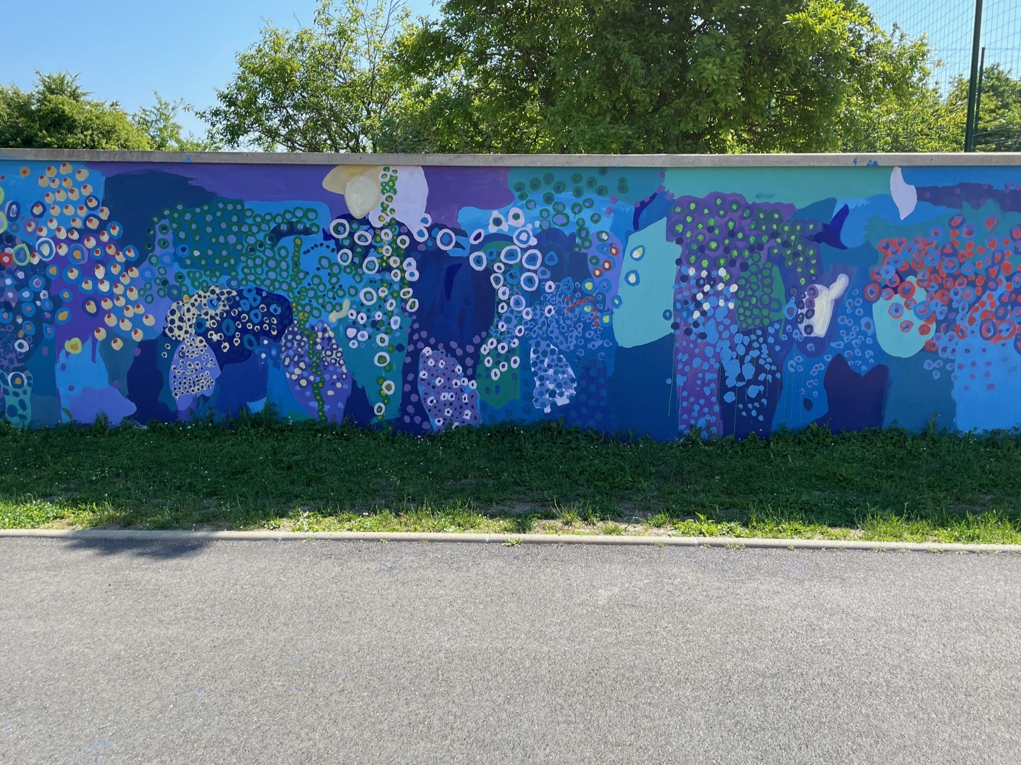 Mur Mur - Fresque - expérience performative -Ecole La Fontaine Bleue - 2021 -12